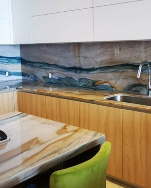 COCINA CUARZO 1 Mármol y granito